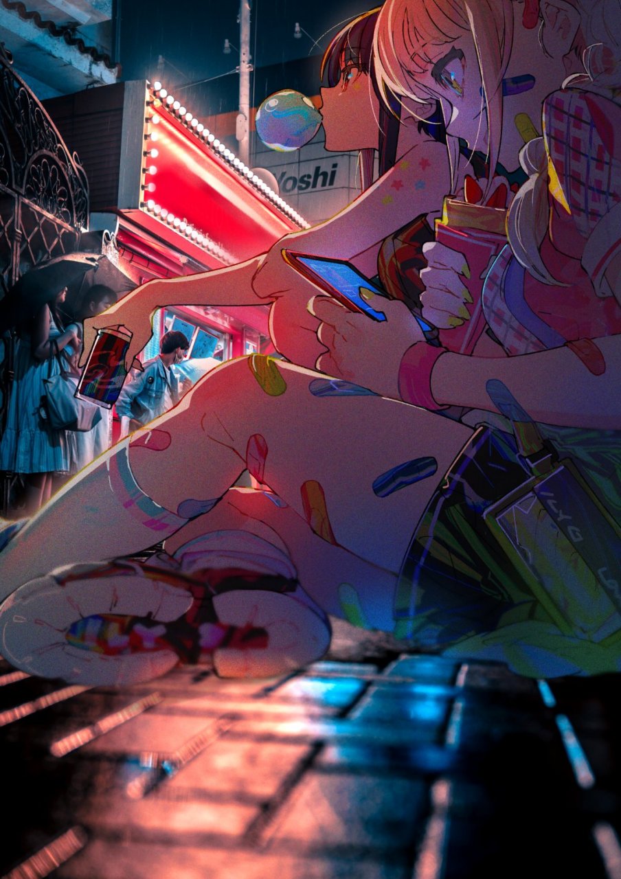 街角个人世界#二次元美图# #动漫美女#  画师:mika pikazo