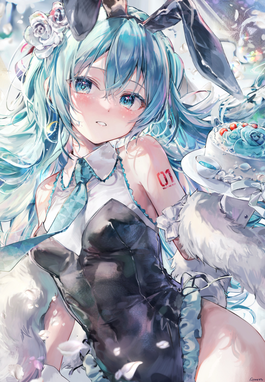 兔女郎初音很哇塞#二次元美图# #初音未来# #动漫壁纸
