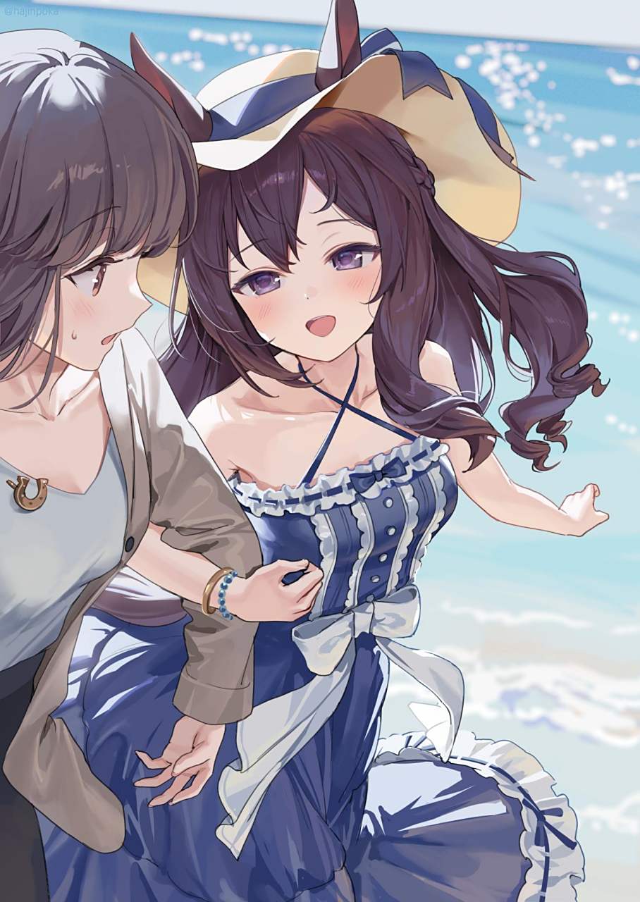 一起来海边玩耍吧#赛马娘# #二次元美图# #动漫美女#  画师:hajin