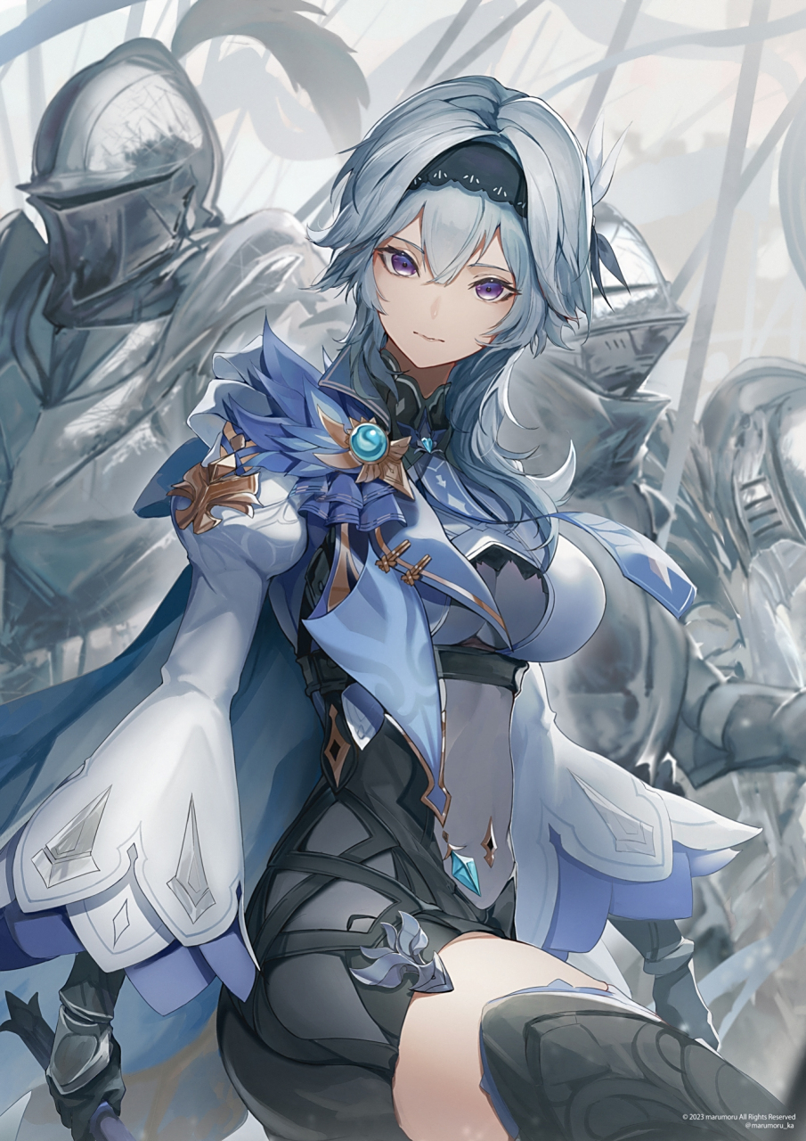 优菈老婆好飒#二次元美图# #原神优菈