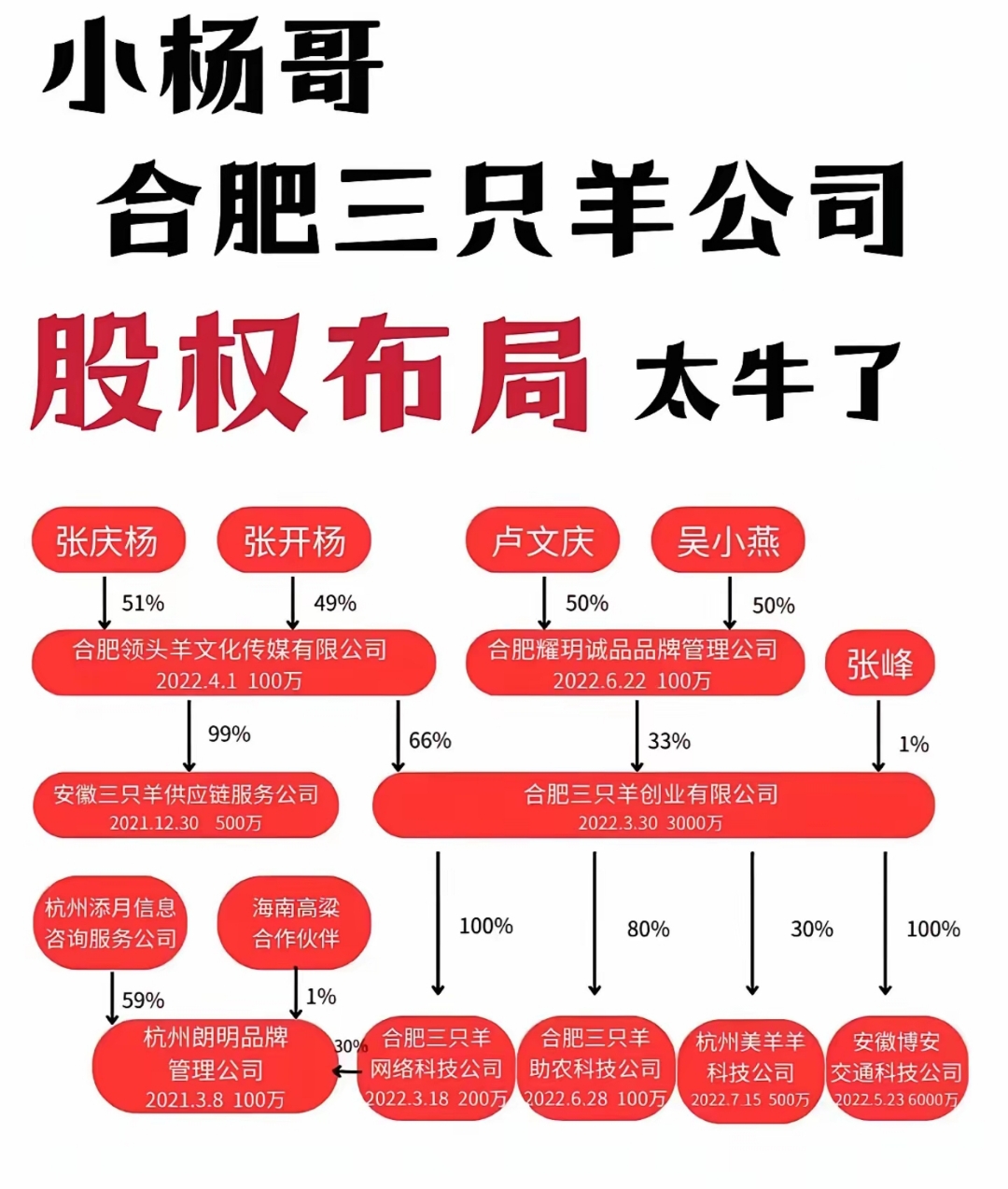 如果不是这次辛巴和三只羊互撕,都不知三只羊背后的老板是卢文庆 背后