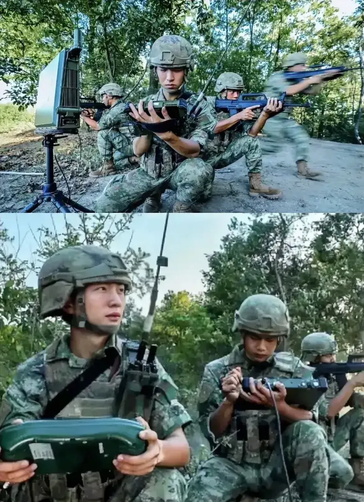 重量约19至20公斤用于探测移动目标侦察兵利用雷达探测定位目标在