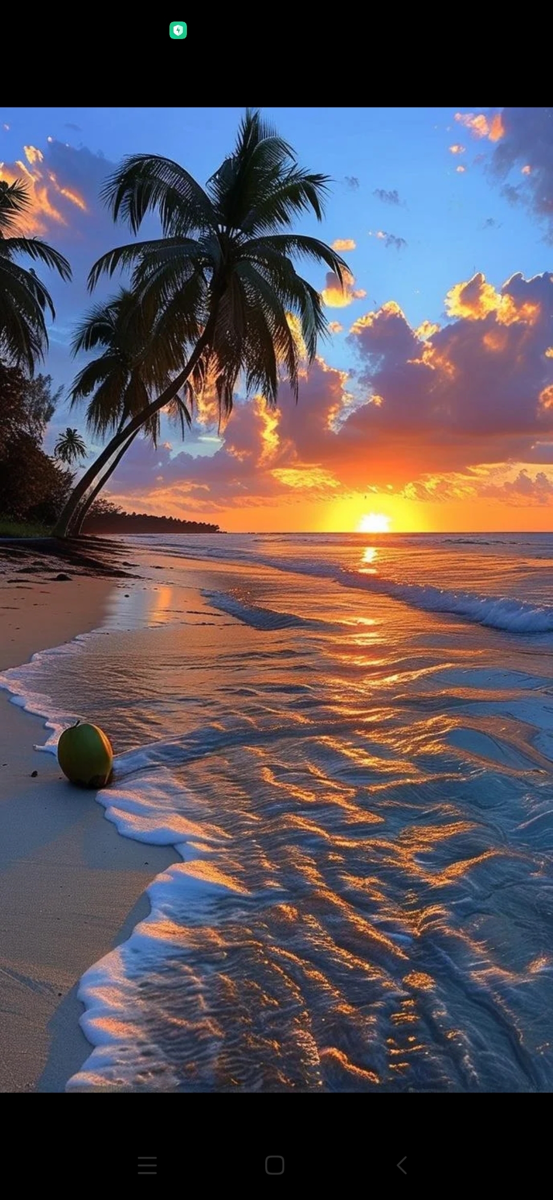 夕阳西下,晚霞照红了半边天,金黄的海浪阵阵似乎比平时显得更浓.