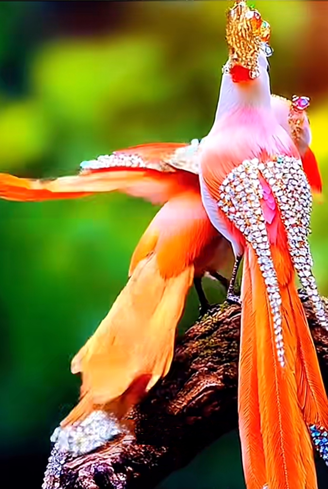 世界上竟然有这样的小鸟,头戴凤冠,身穿金甲,羽毛五彩缤纷,外有不间断