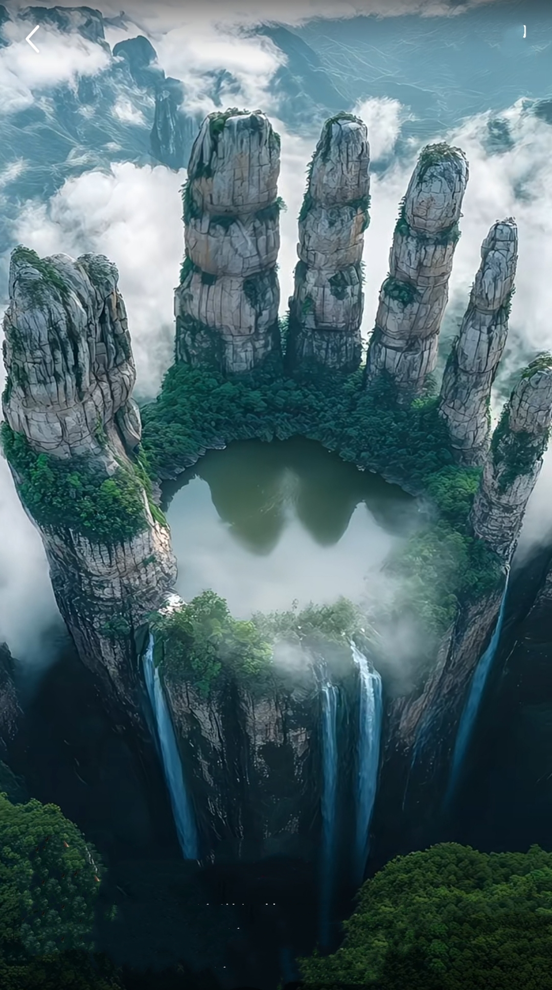 蓝天白云常眷恋,胜过如来五指山!