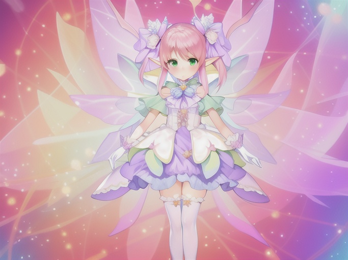 用ai画的丁香花精灵王百结,绣球花精灵王紫阳