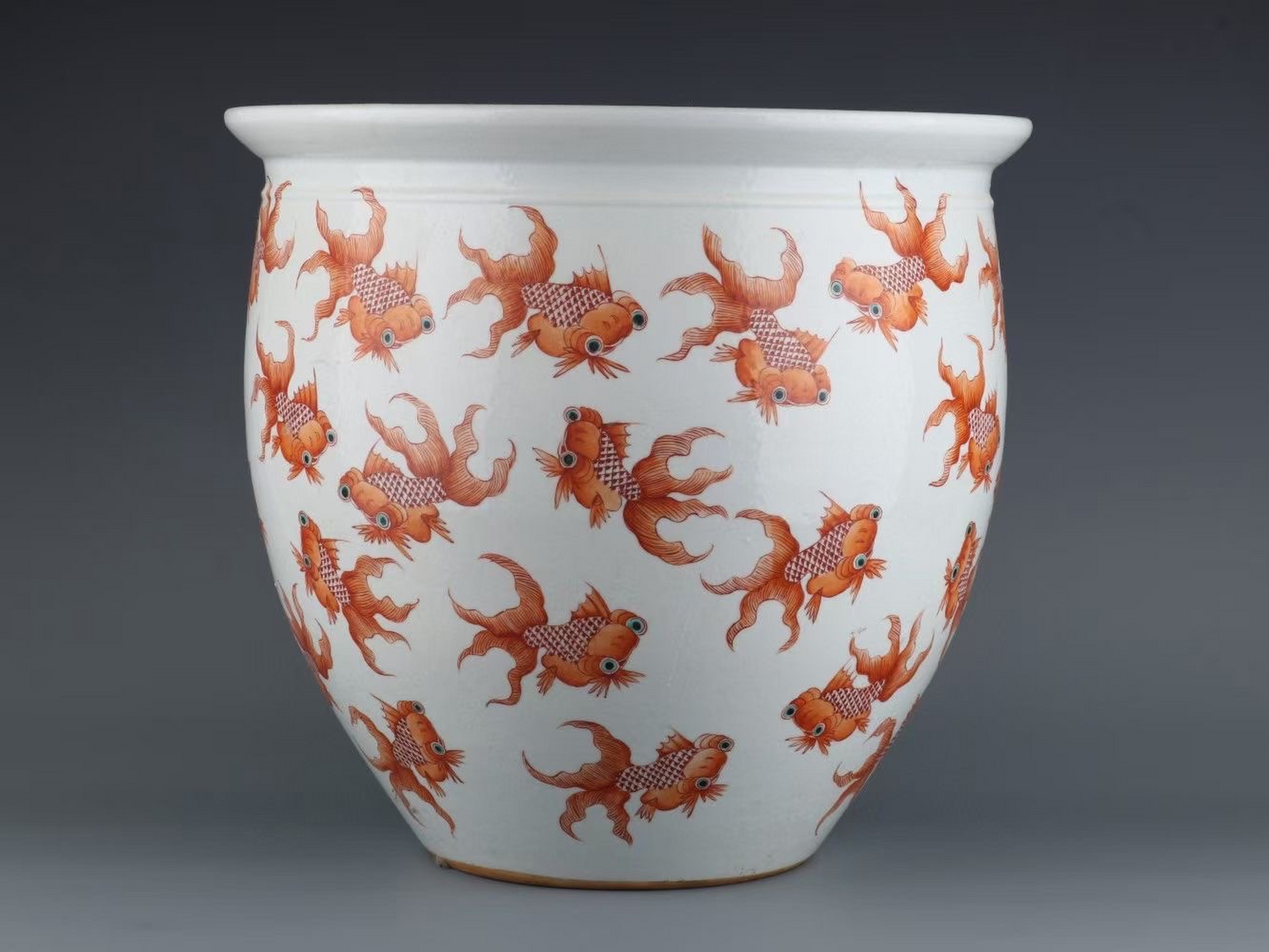 清,矾红金玉满堂缸