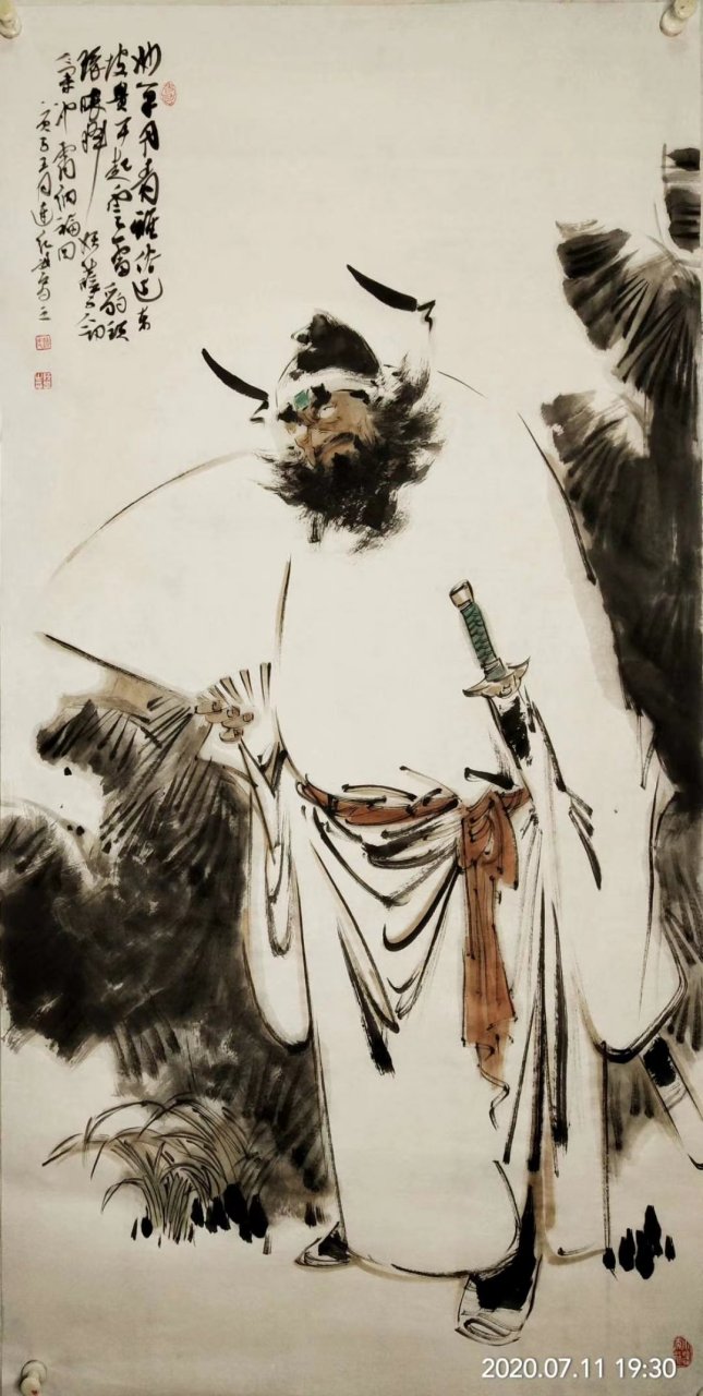 连红武水墨人物作品