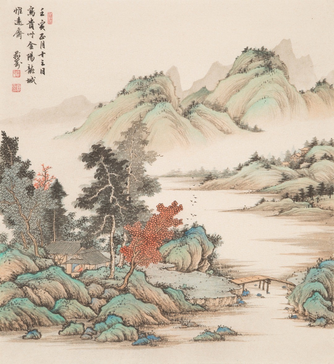 吴显刚 三尺斗方山水