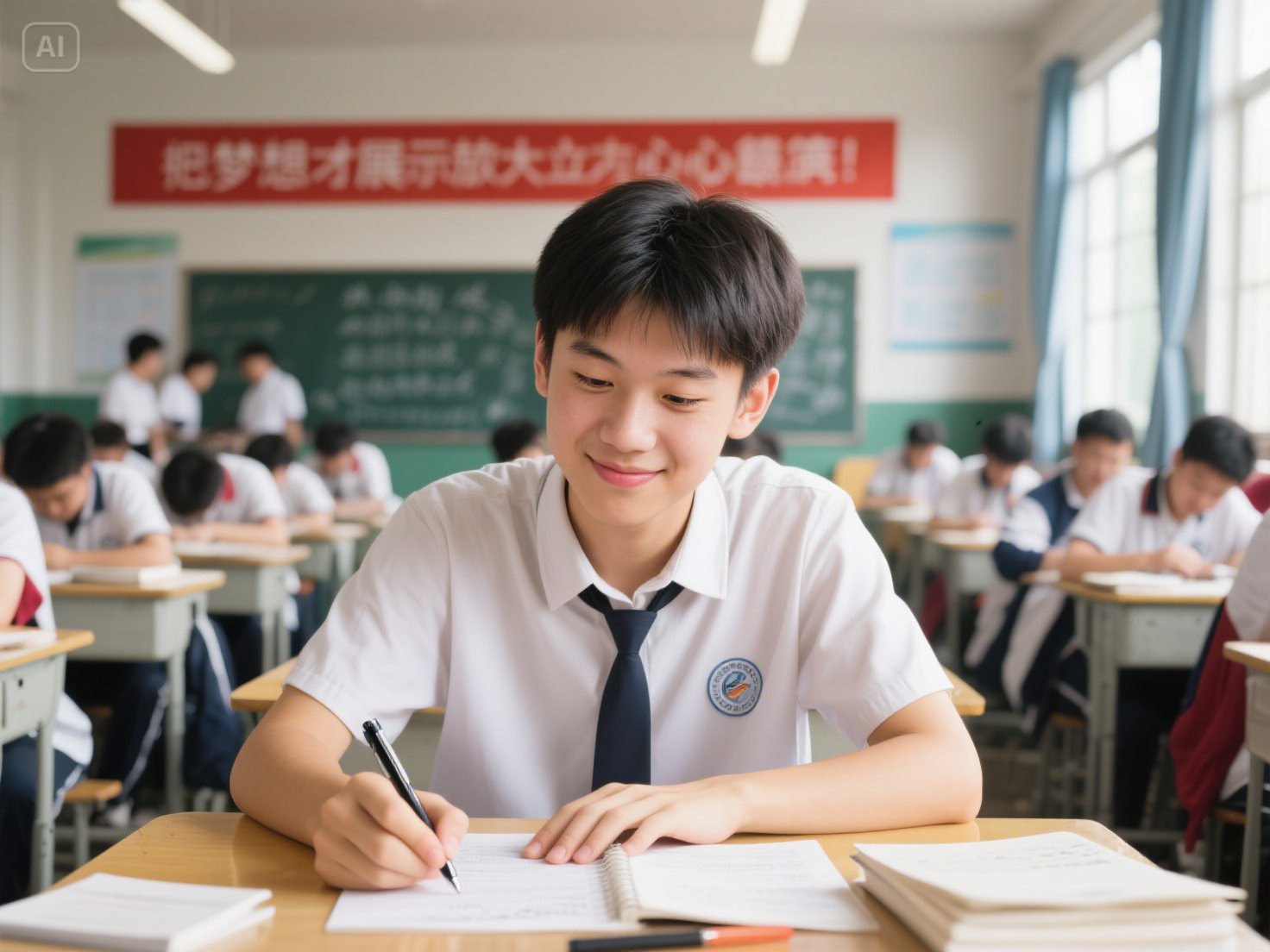 年年又岁岁,寒窗苦功读. 夏日丽六月,美妙好时光