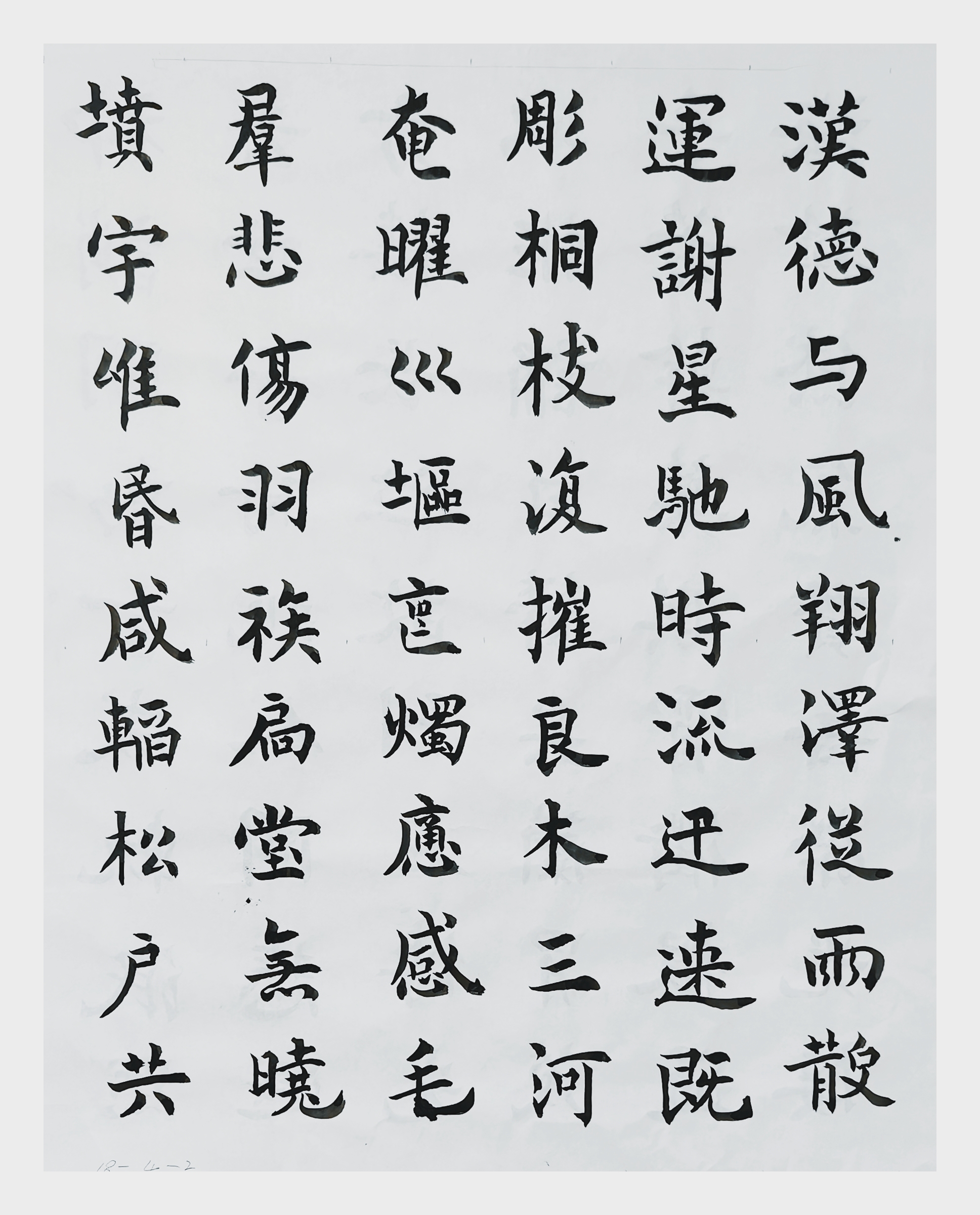 甲辰临习魏碑书法贴《张黑女墓志》11