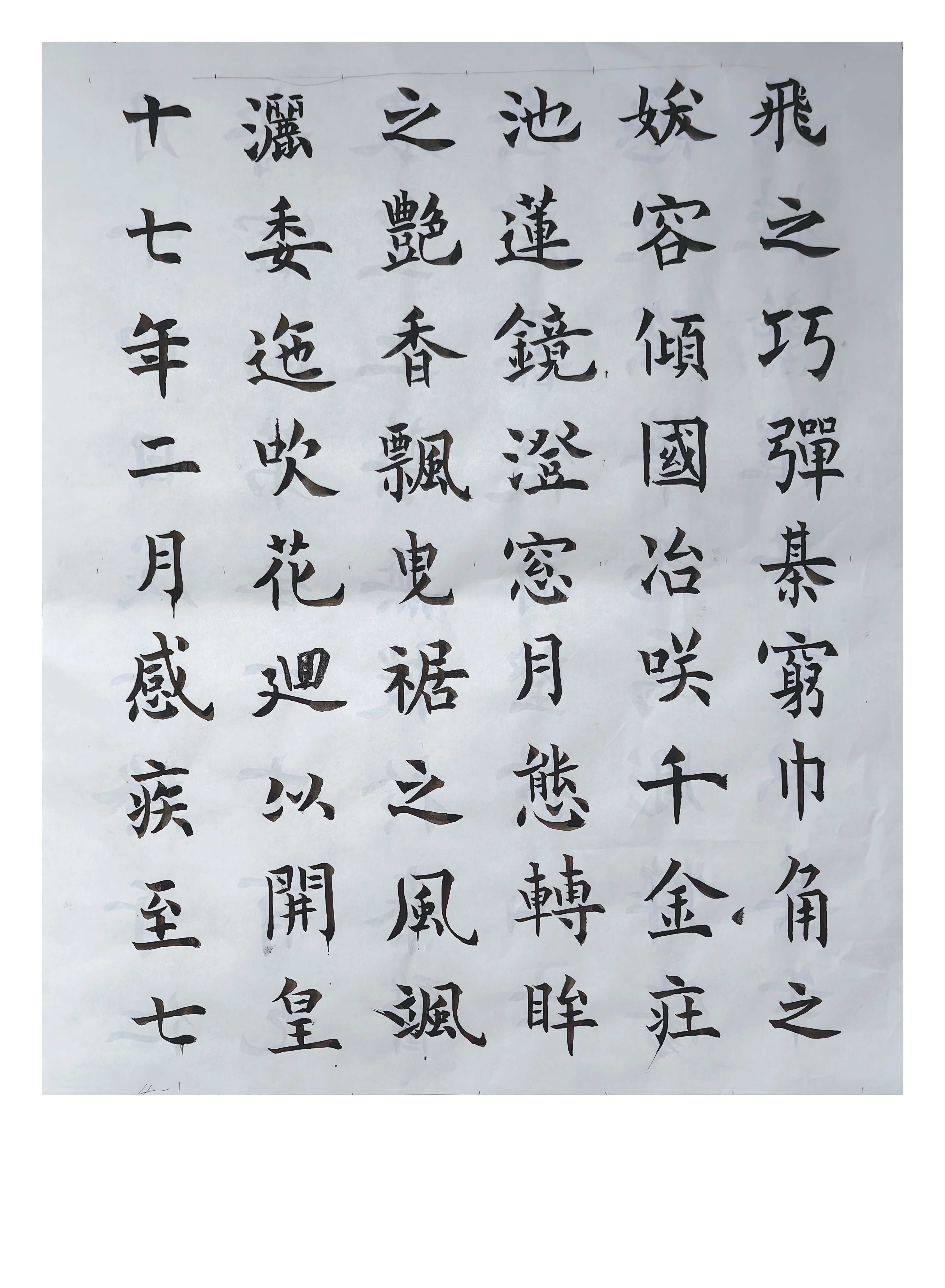 甲辰临习魏碑书法贴《张黑女墓志》17