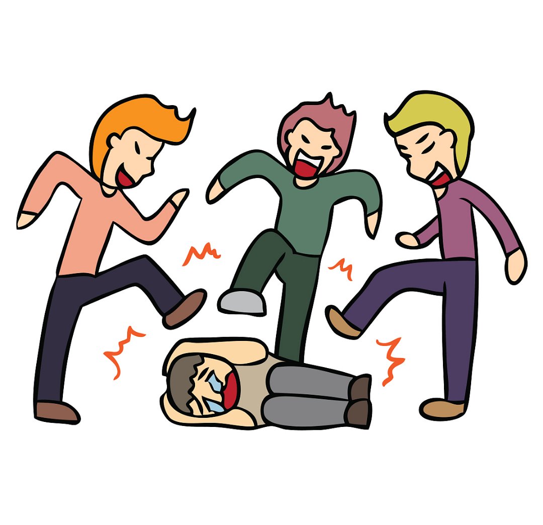 混战动画图片打架不好图片社会关系破裂易受攻击的 卡通伤害他人 漫画