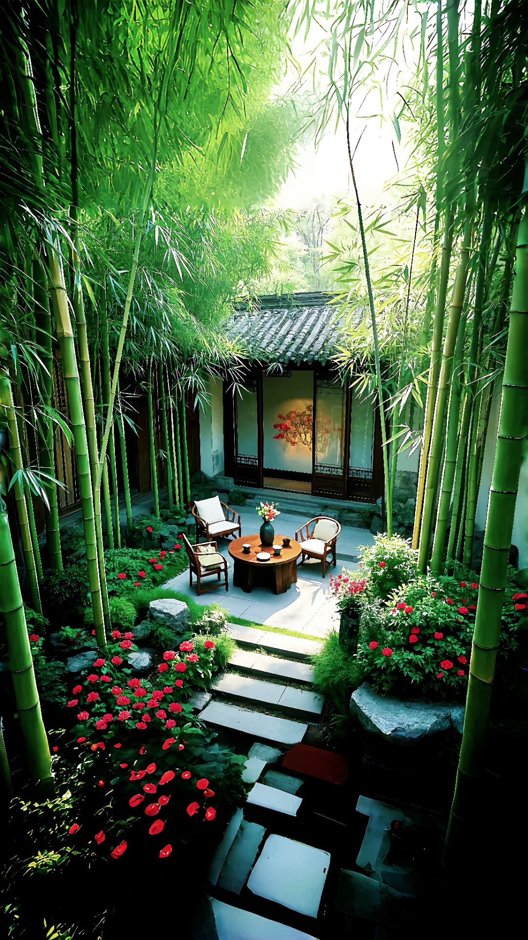 这竹林小院太适合周末小憩了,我要是有这样的地方,非得天天泡着不可!