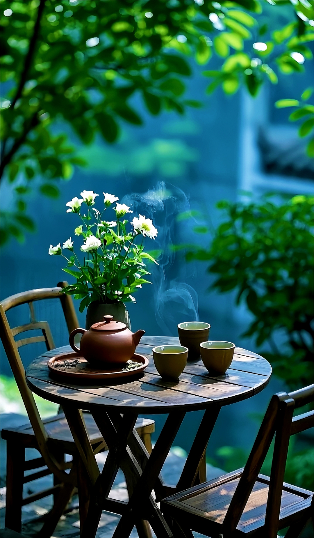 在阳光下,我泡了一壶好茶,邀你来小坐