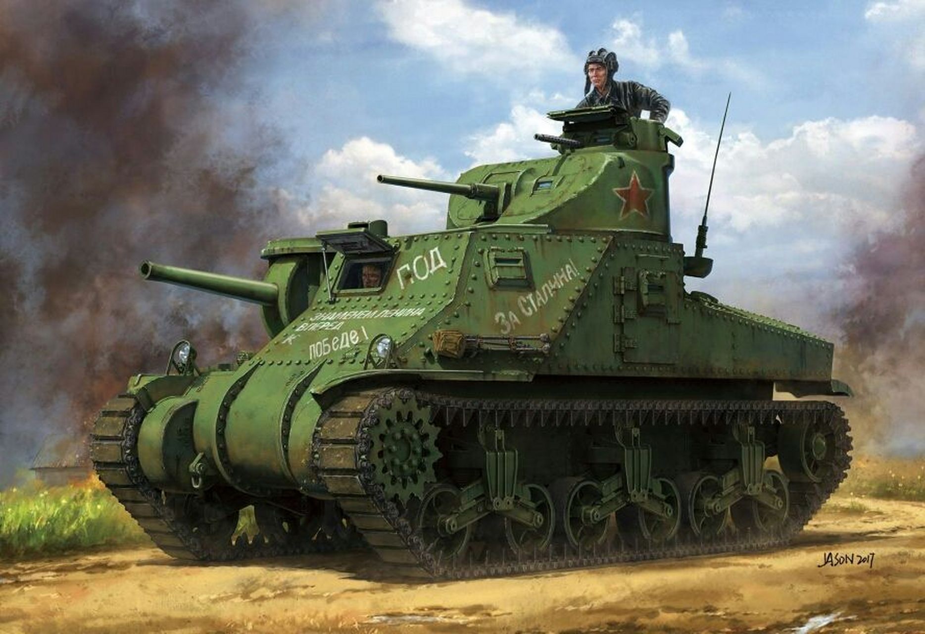 m3"格兰特/李"中型坦克 m3 中型坦克与美国m2中型坦克一样,采用莱特