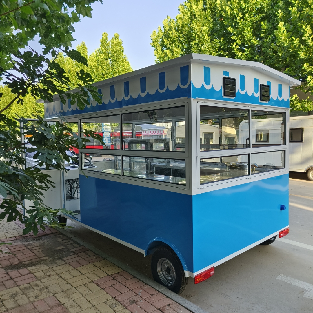 餐车小吃车流动快餐车夜市摆摊车批量工程车熟食卤味车小吃街专用美食