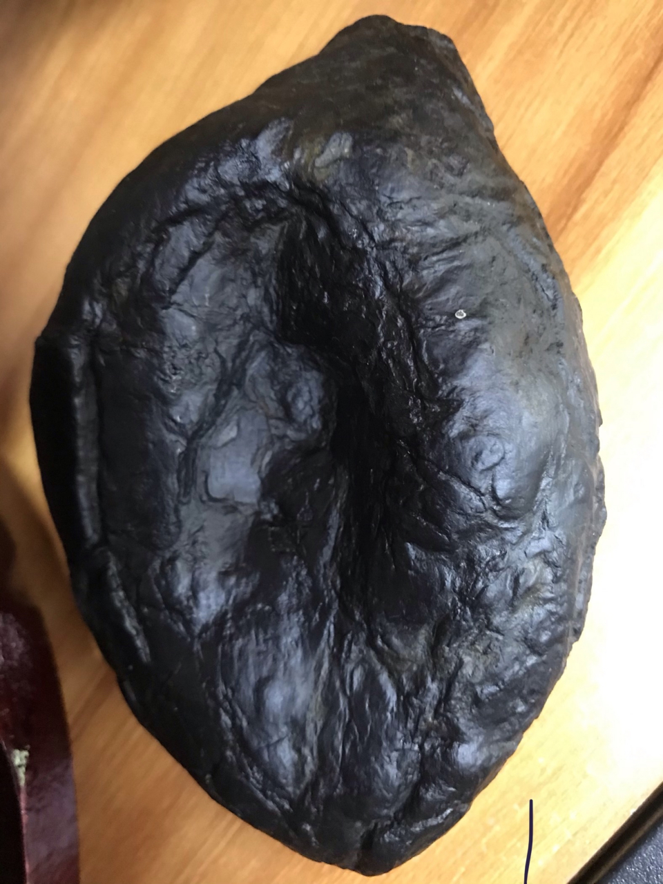【珍稀陨石】墨宝绿,500克,弱磁.