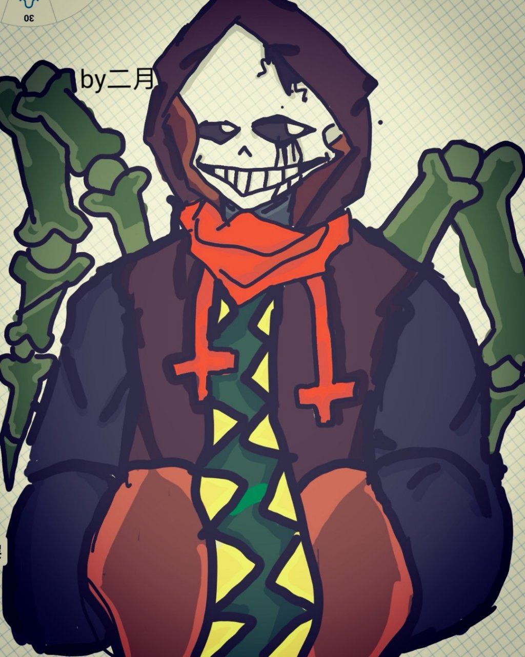 血眼是个画渣 给血眼画的赠图 (我实在不会板绘呃啊啊