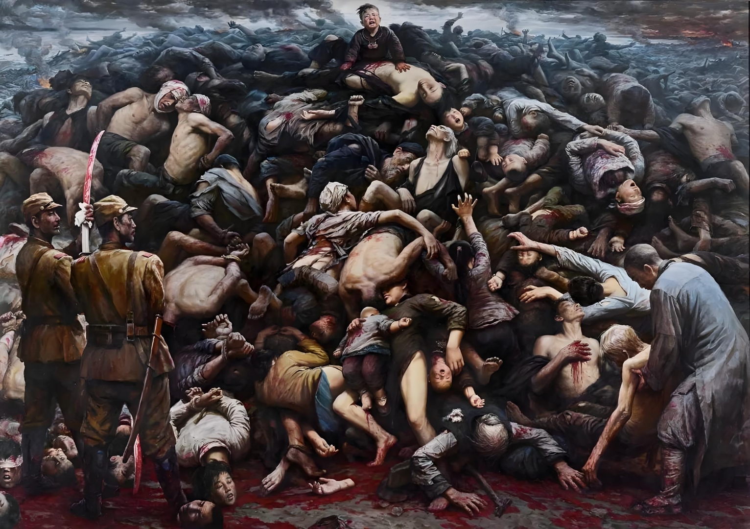 悲愤交加心切恸,国仇家恨誓难