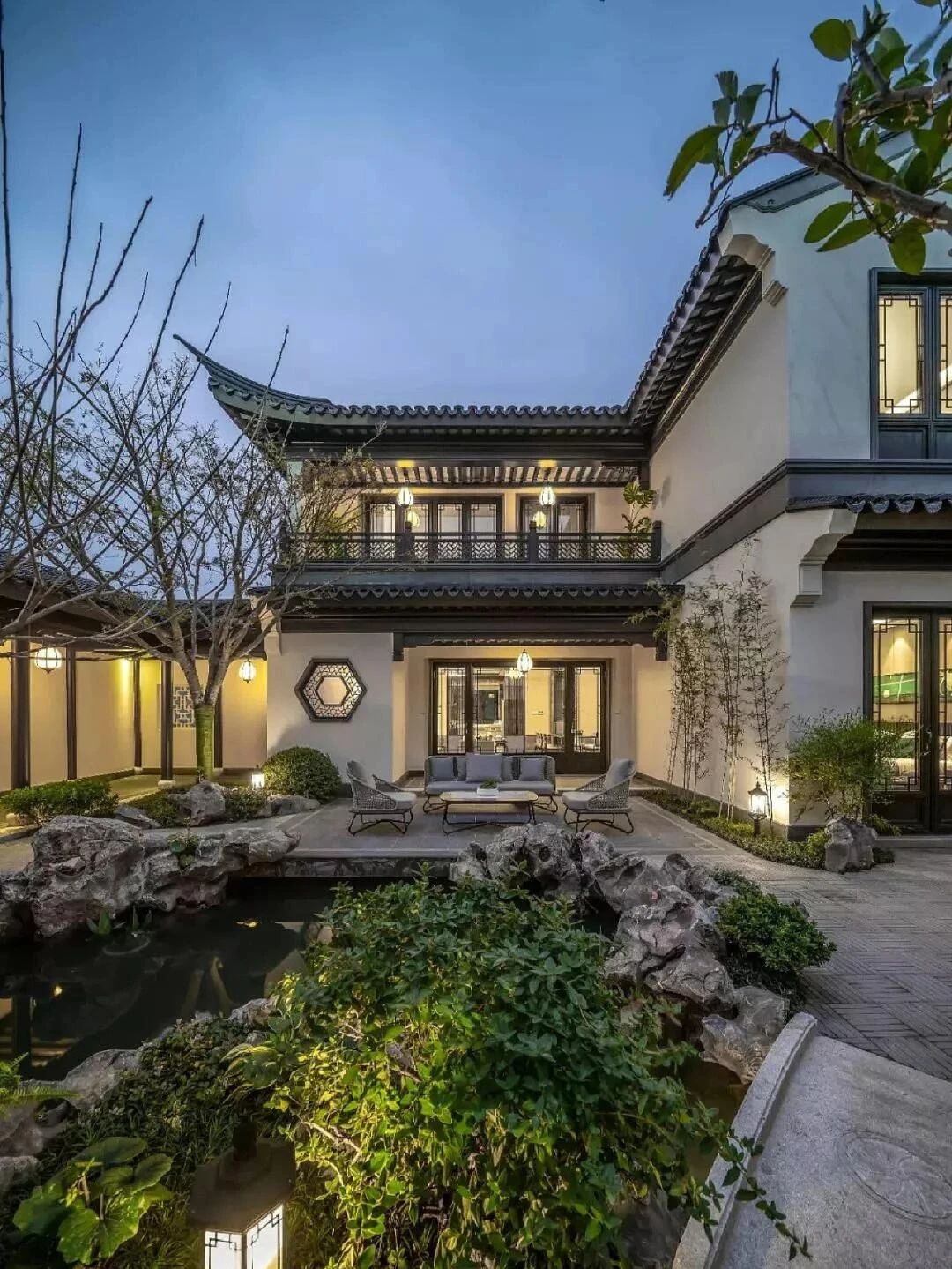 新中式徽派庭院