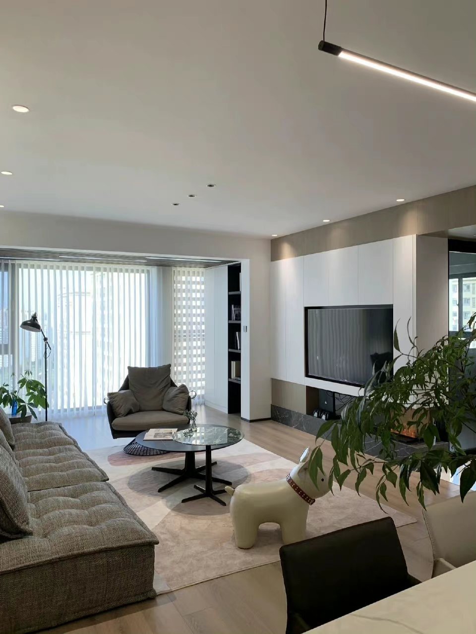 黑白灰 木色的现代简约风住宅! #极智装年终盛典