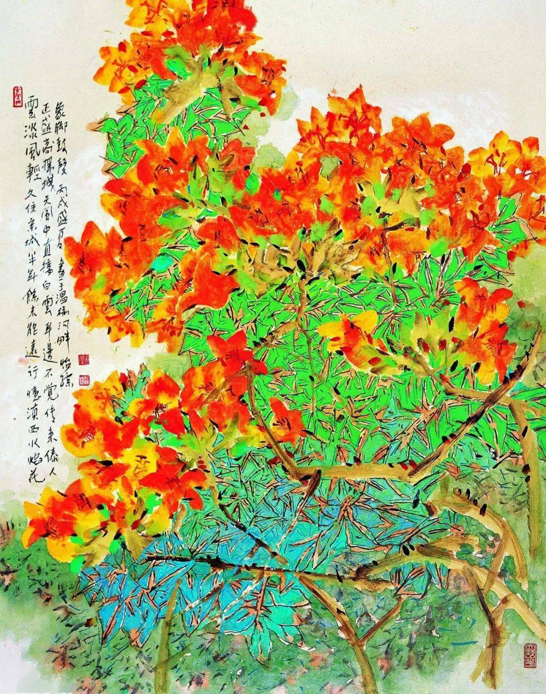 杜鹃花画家绘画图片欣赏c