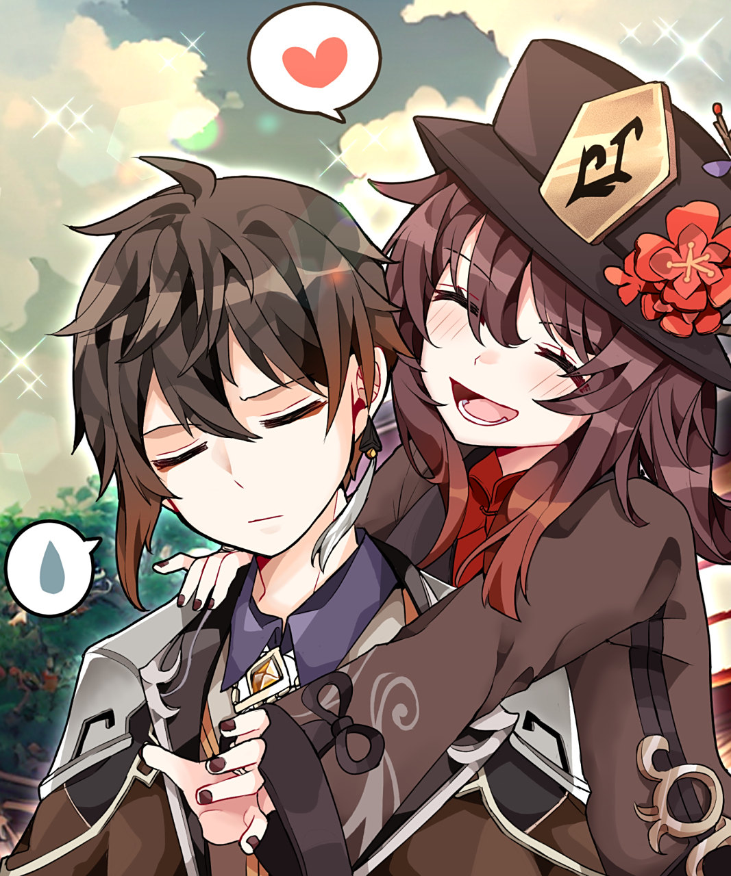 钟离和胡桃的相处模式总让我幻视爷爷带孙女[大哈][大哈][大哈]  图源