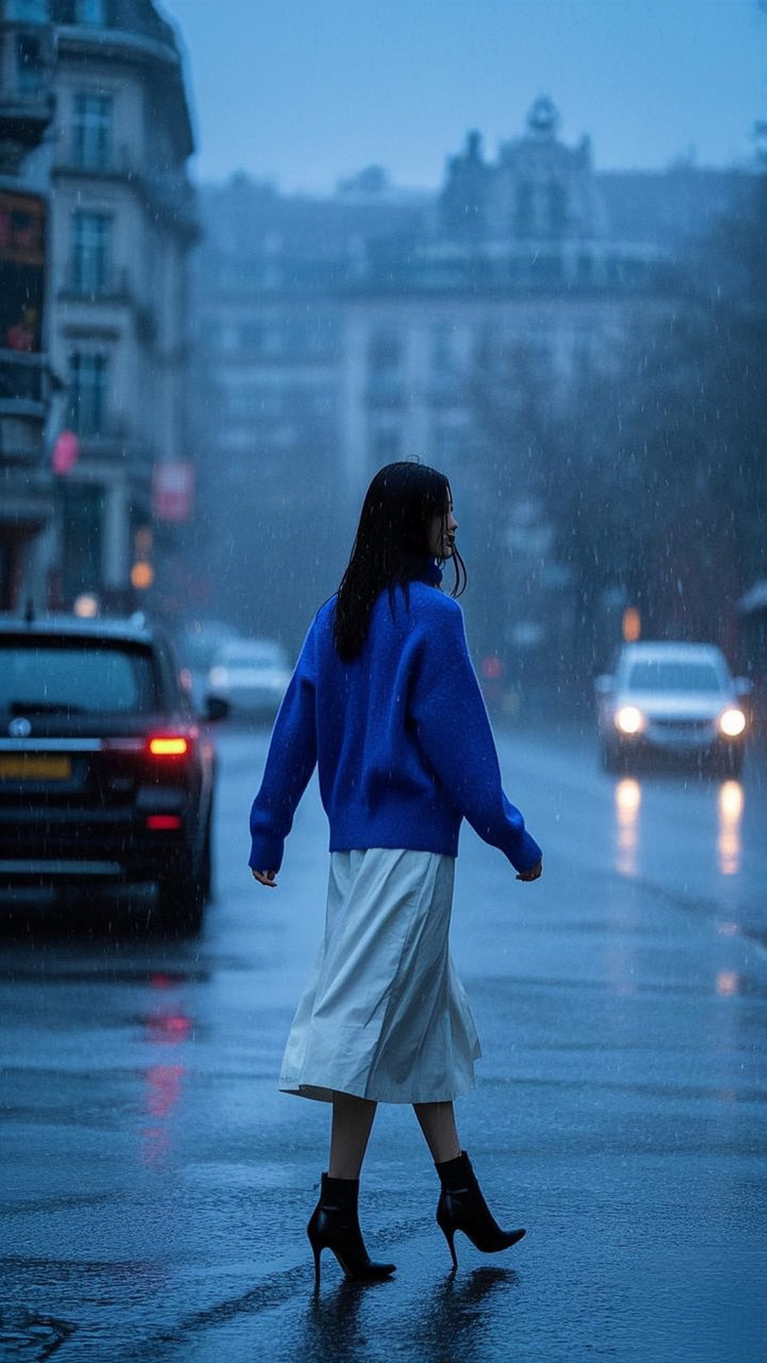 漫步在这雨中街头,每一滴雨都似敲在心上