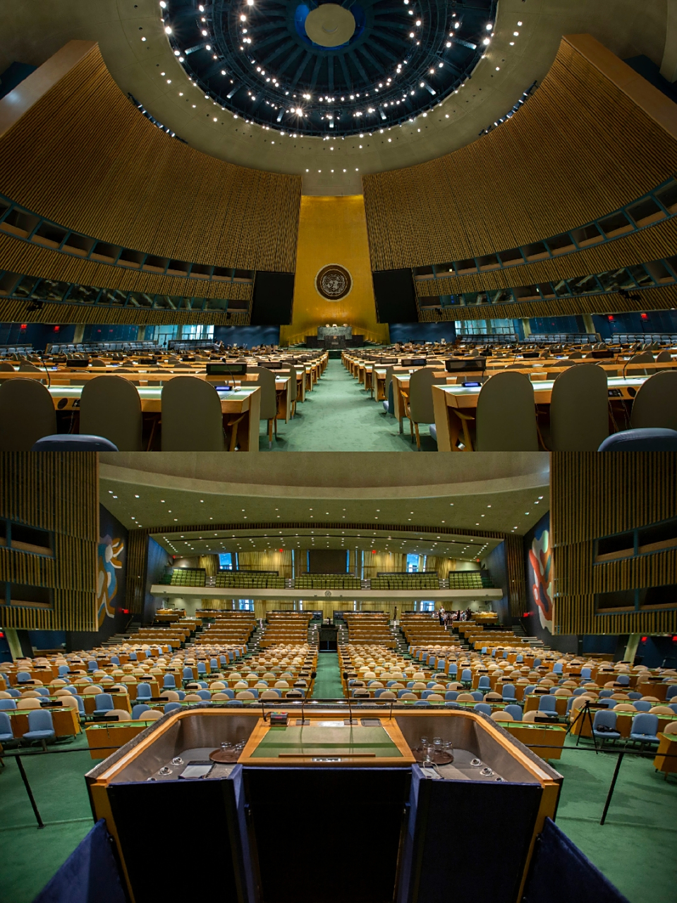 联合国成立于1945年,位于纽约的联合国总部1952年建成,目前联合国共有