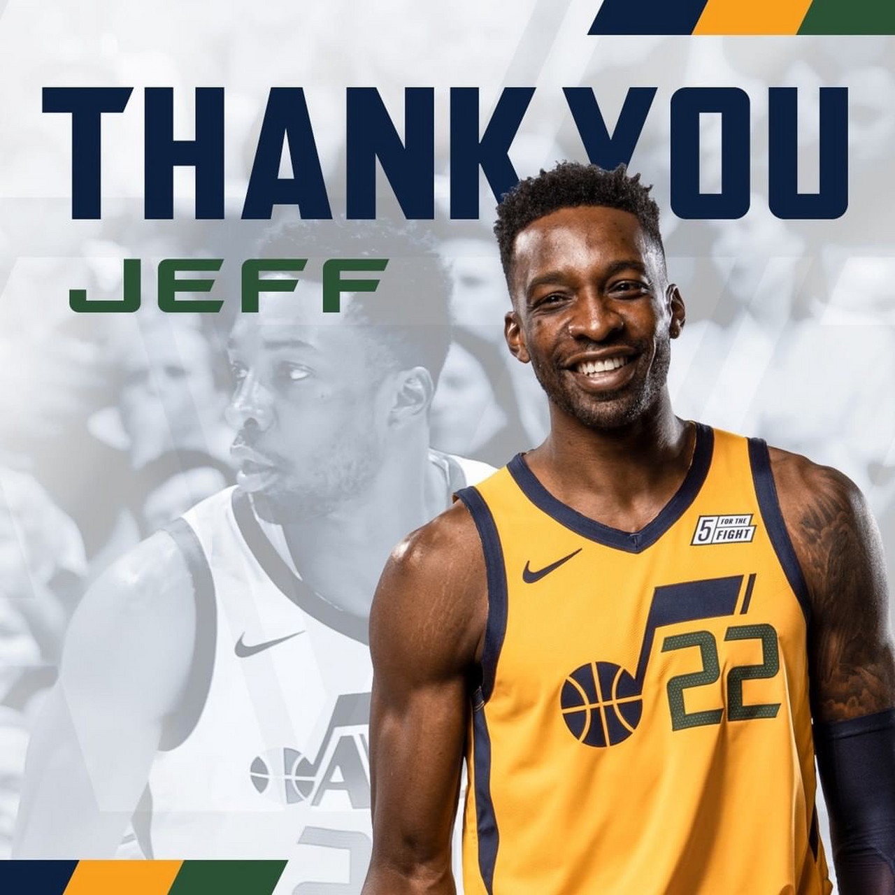 爵士官方宣布,球队正式裁掉了前锋杰夫