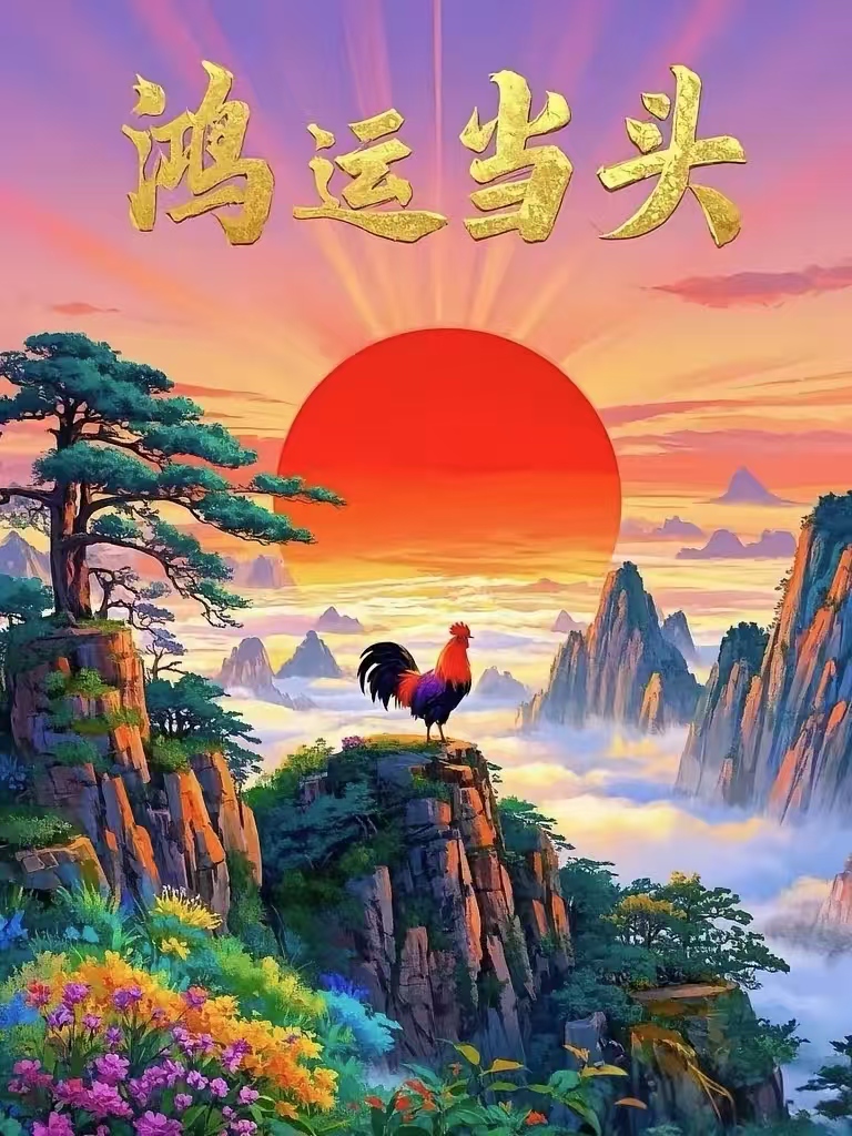 哇,这 up主 发的壁纸也太美了吧,鸿运当头的感觉,我要是有这景致,每天