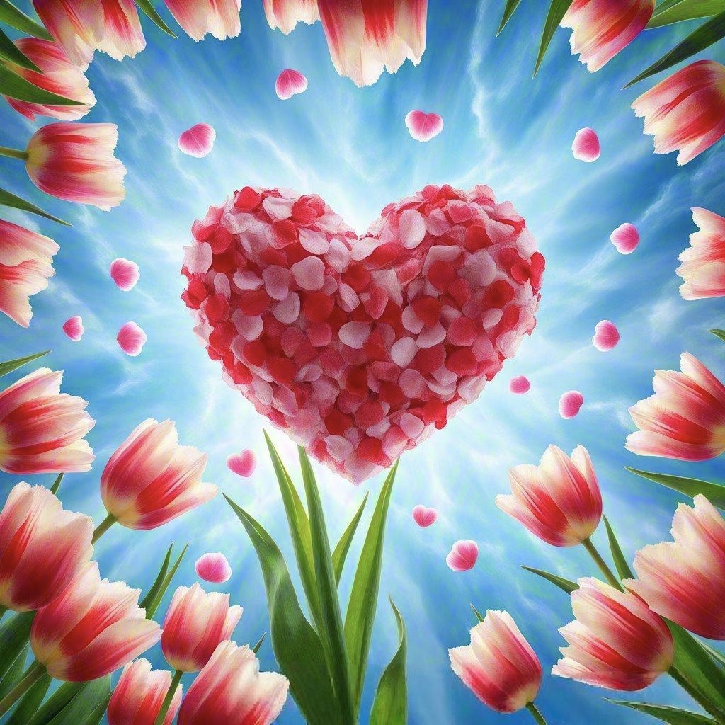 哇,这心形玫瑰花束太浪漫了,适合送给心爱的她!