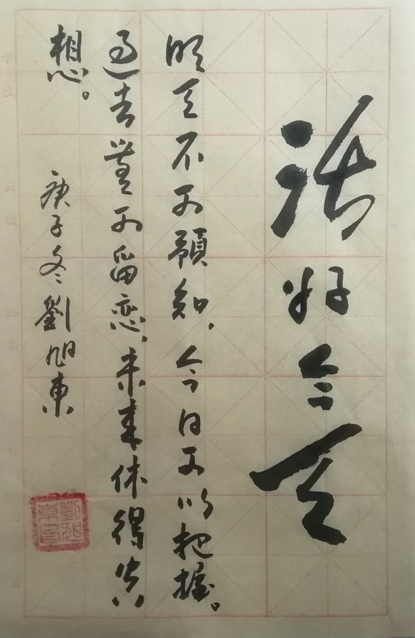 刘旭东书法作品欣赏.