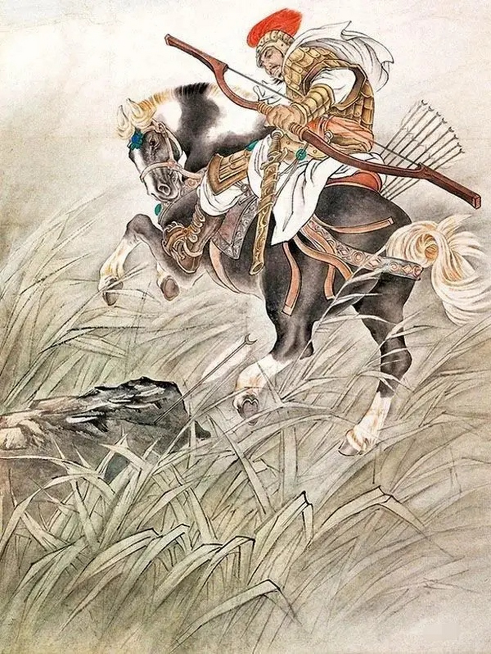 英语思维# 古诗英译:和张仆射塞下曲·其三(唐 · 卢纶) 月黑雁飞高