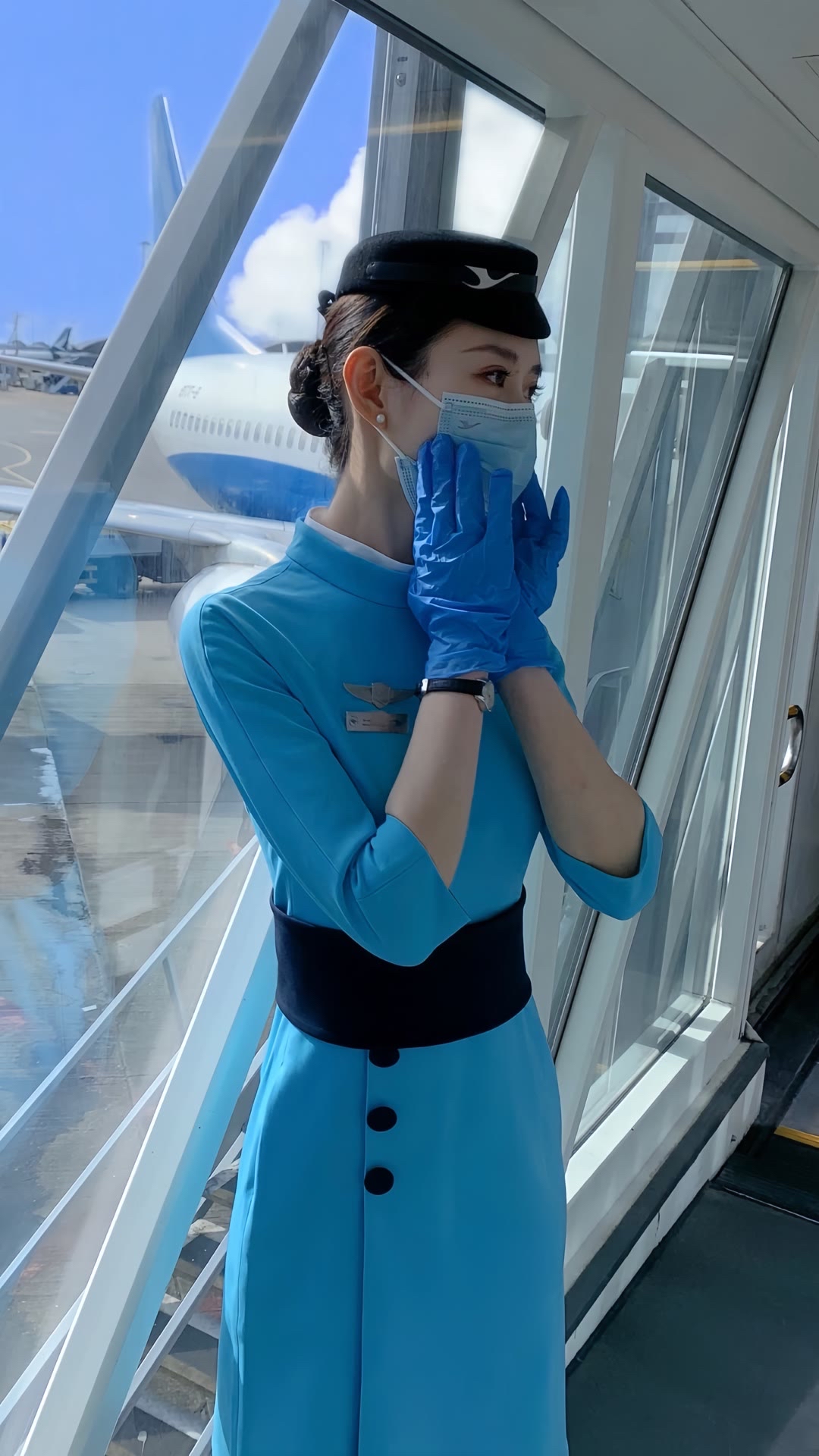 现代女神空姐图片