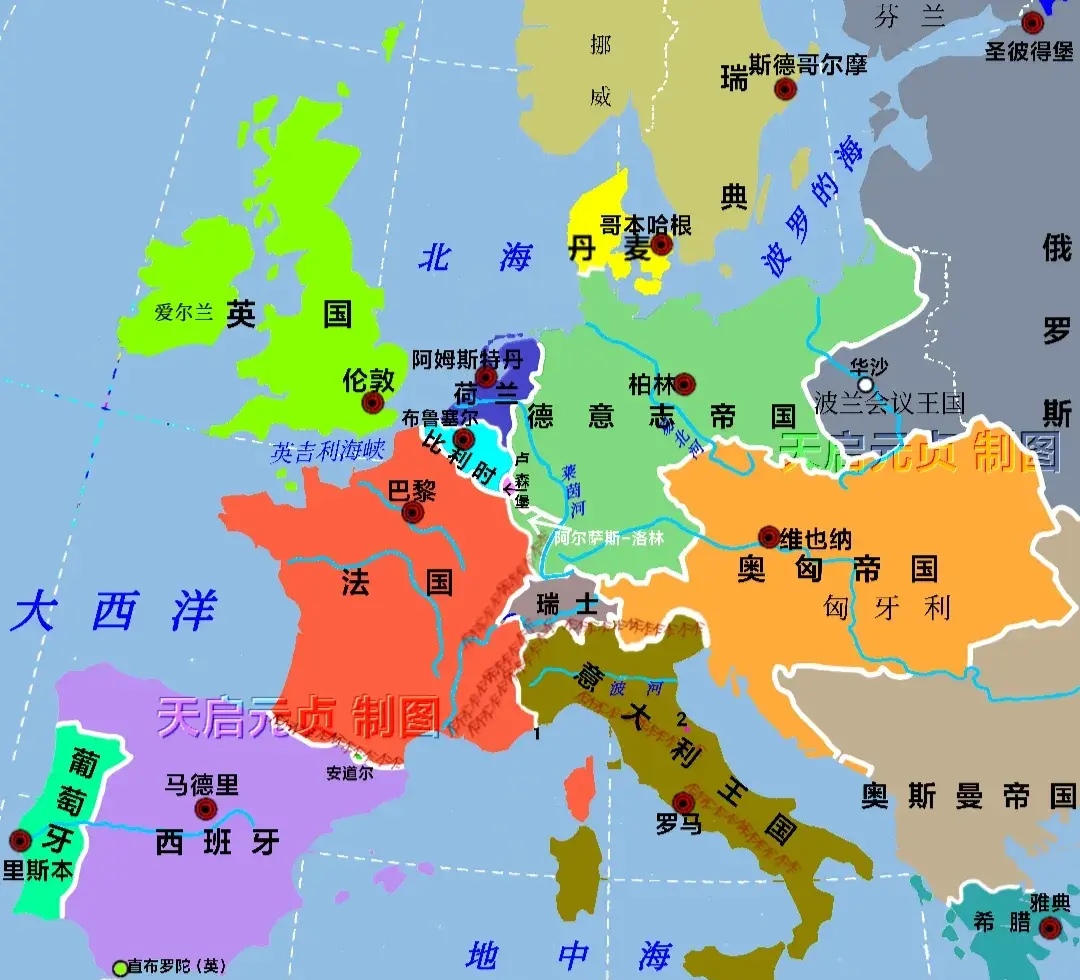 对英国而言,1871年的欧洲是最完美的,为什么这么说?