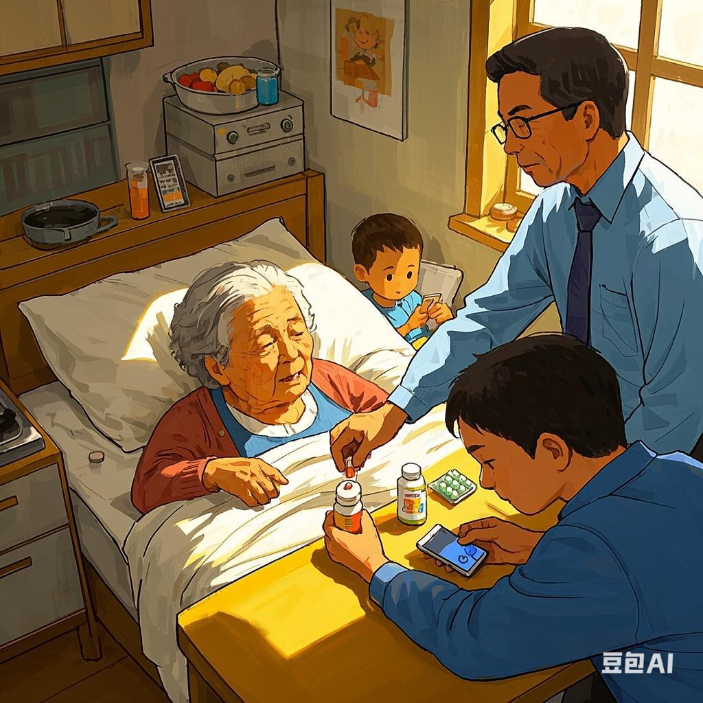 工作的压力,年老多病的父母,不懂世事的孩子,70