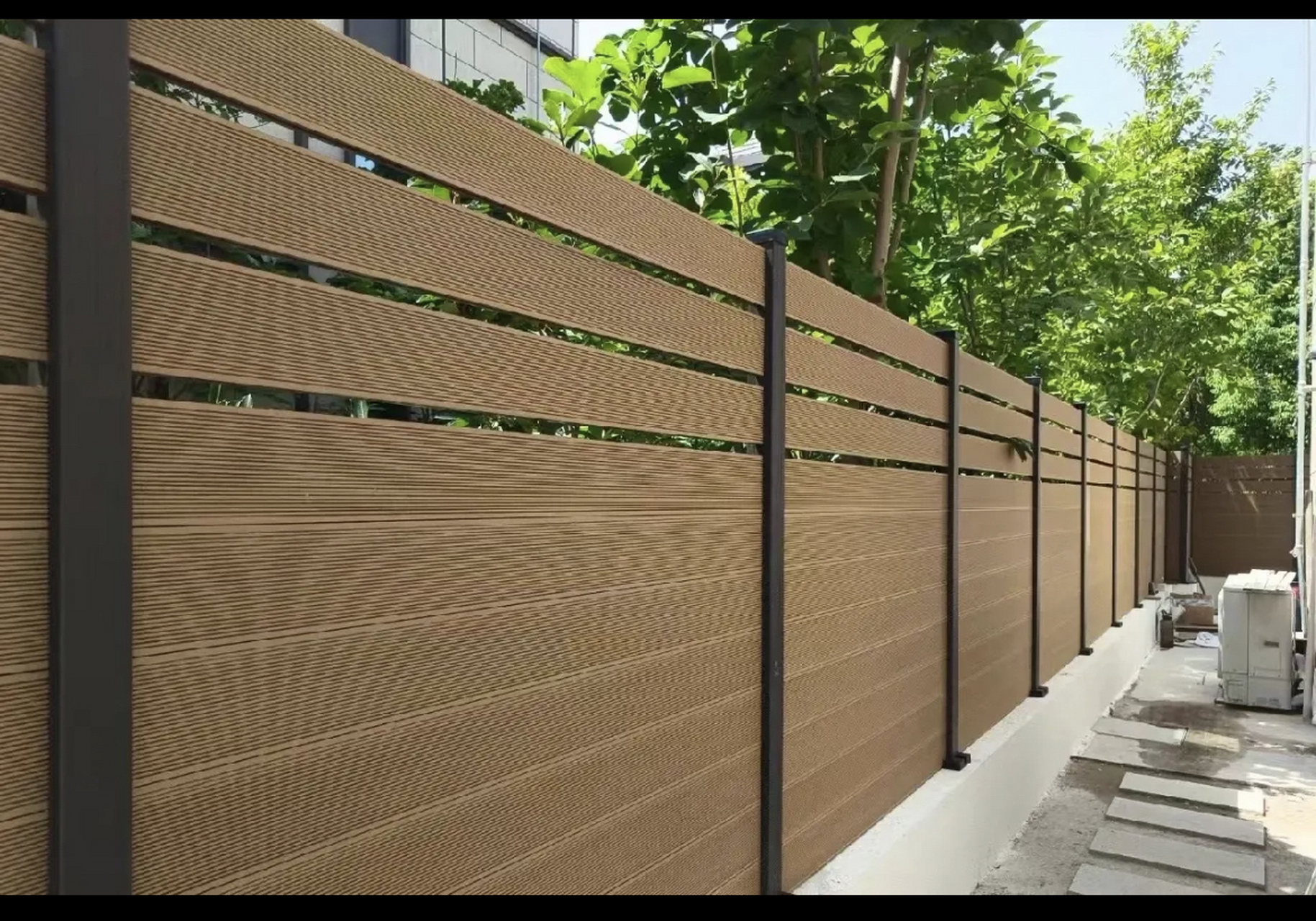 铝合金塑木新款庭院围栏,美观经济耐用