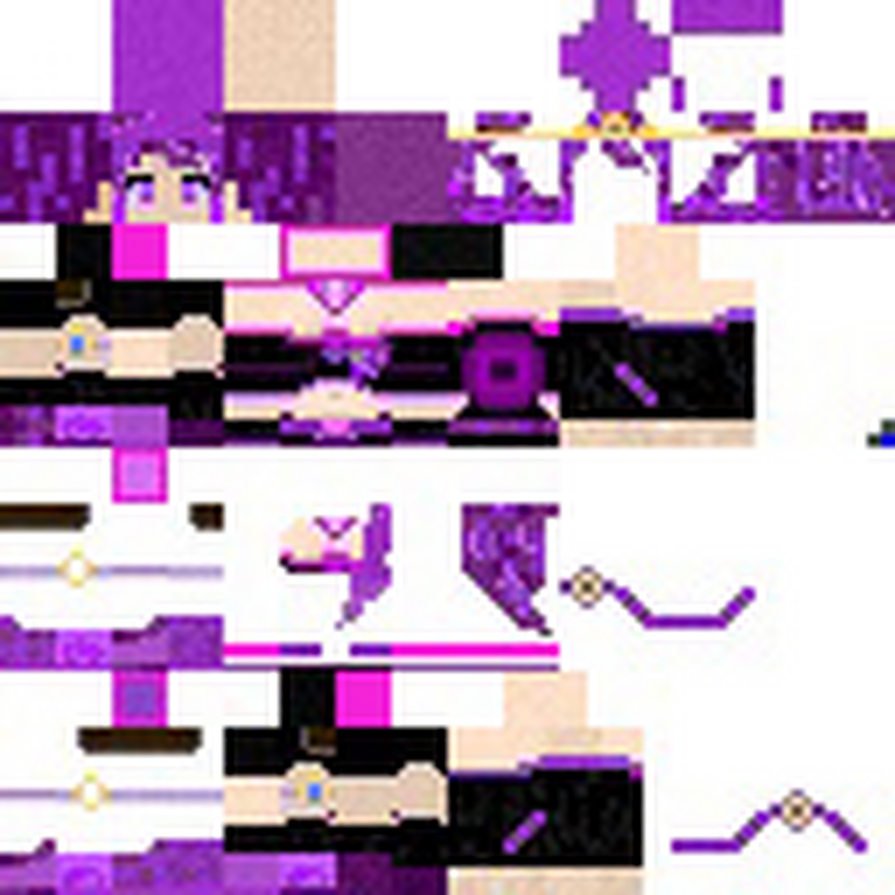 我的世界新末影女王皮肤 minecraft new empress of ender skin[大笑]