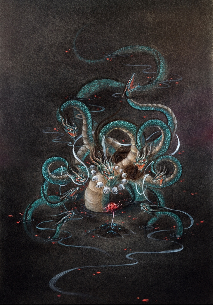 长相思里的九头蛇相柳真身到底是怎么样的呀?九个脑袋耶[疑问]