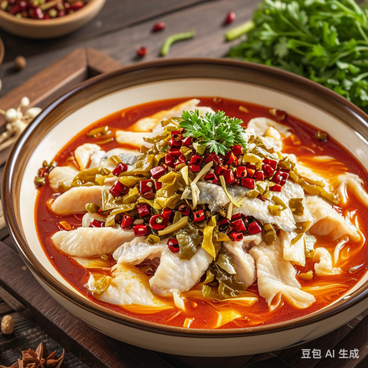 酸菜鱼是一道川菜,以其酸辣可口,鱼肉鲜嫩而受到广泛喜爱.