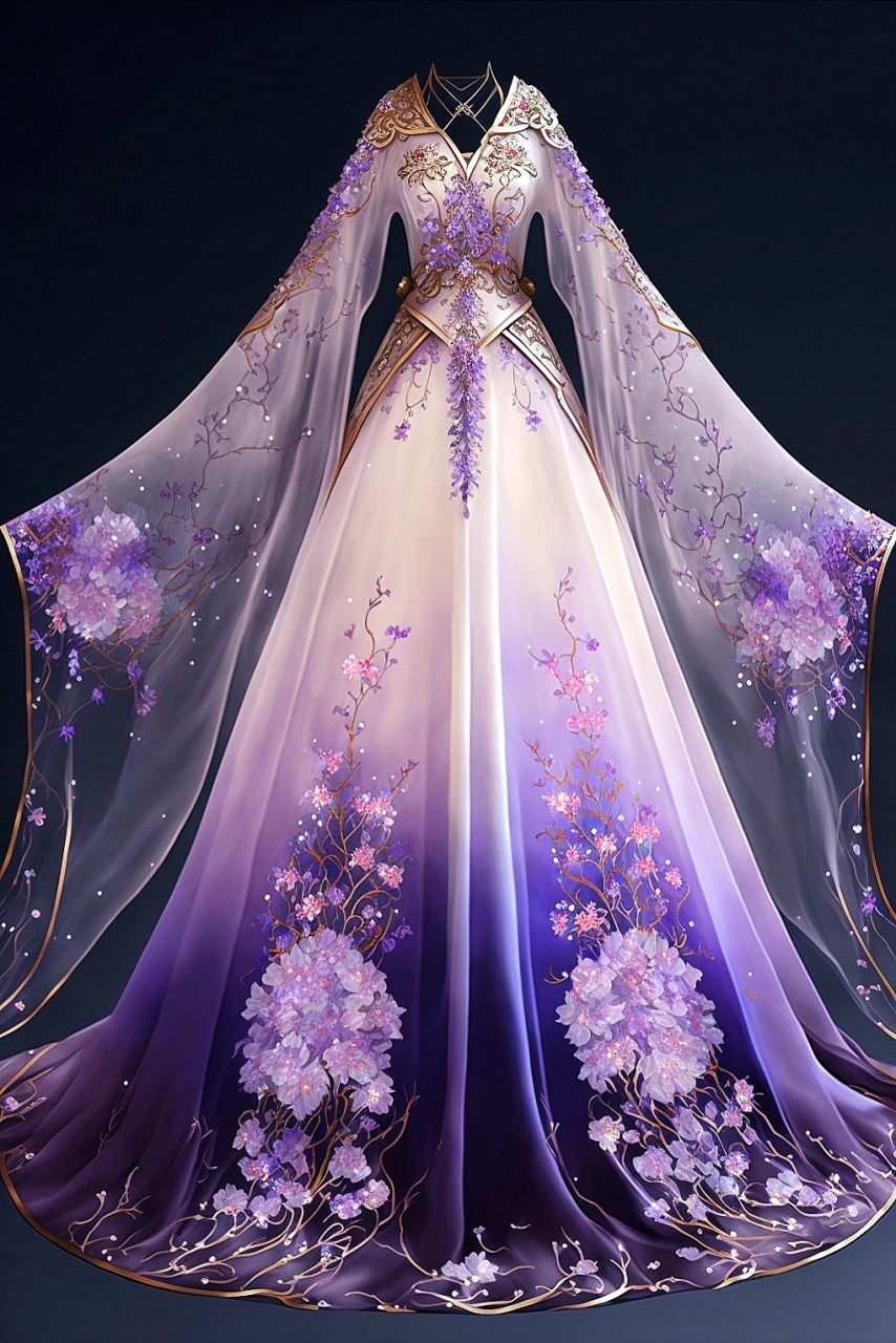 中式礼服婚纱  中式礼服通常以独特的设计和传统的中国元素为设计灵感