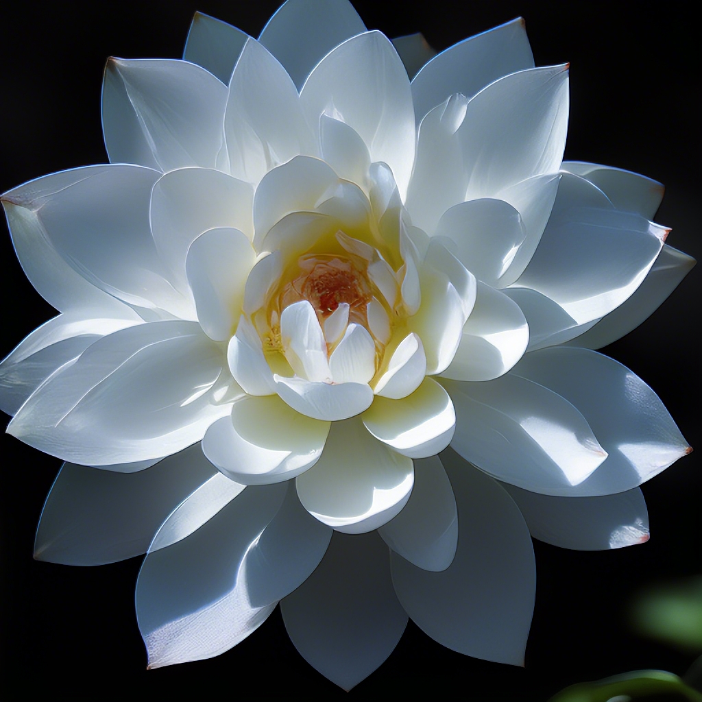 🌸白莲花与黑夜的浪漫邂逅🌙
