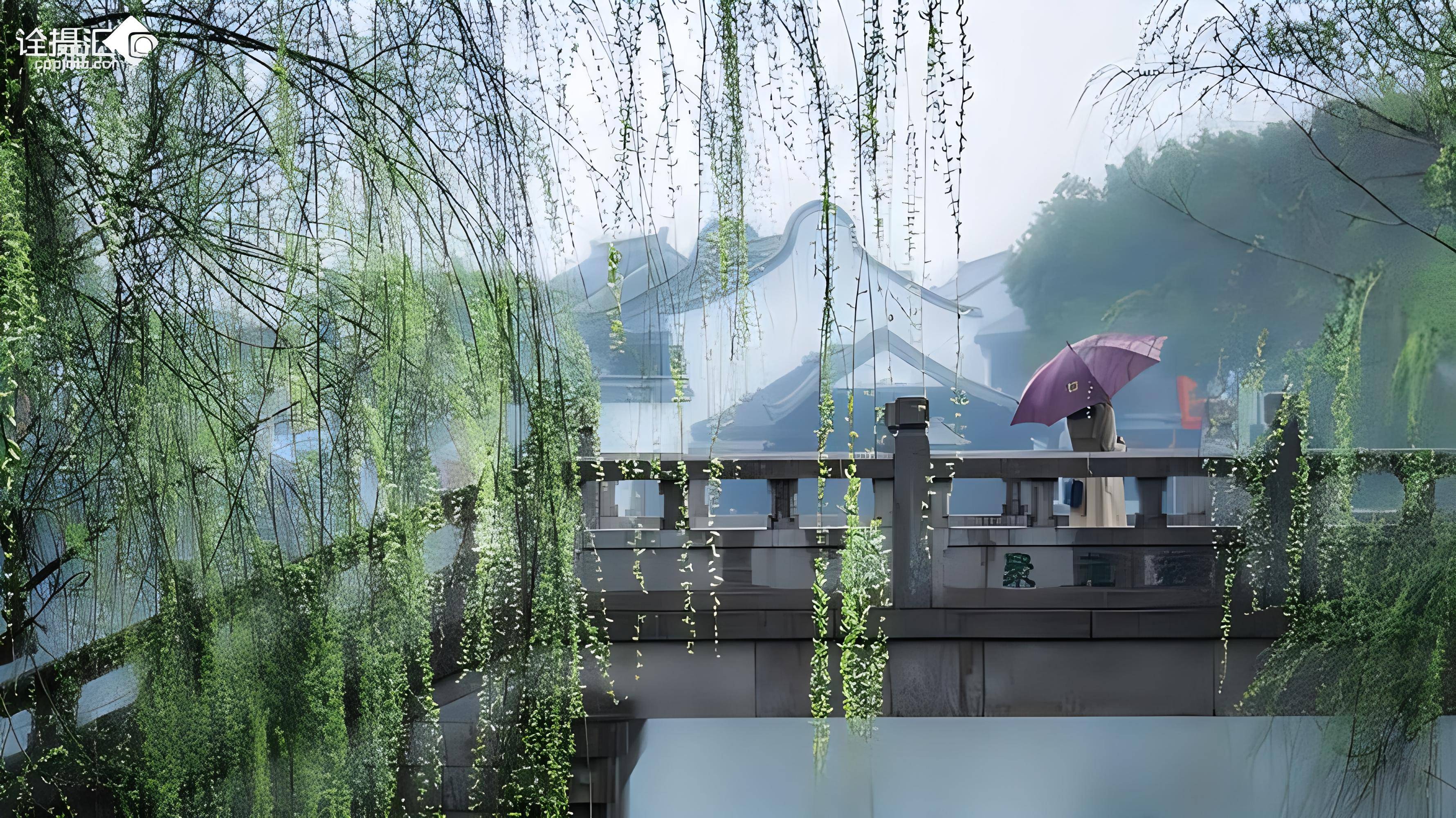 江南雨季唯美图片