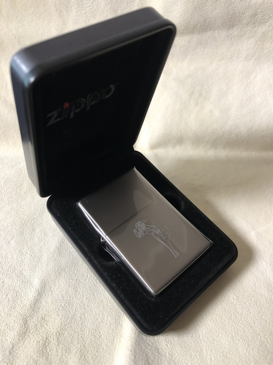 zippo01首版纯钛风女