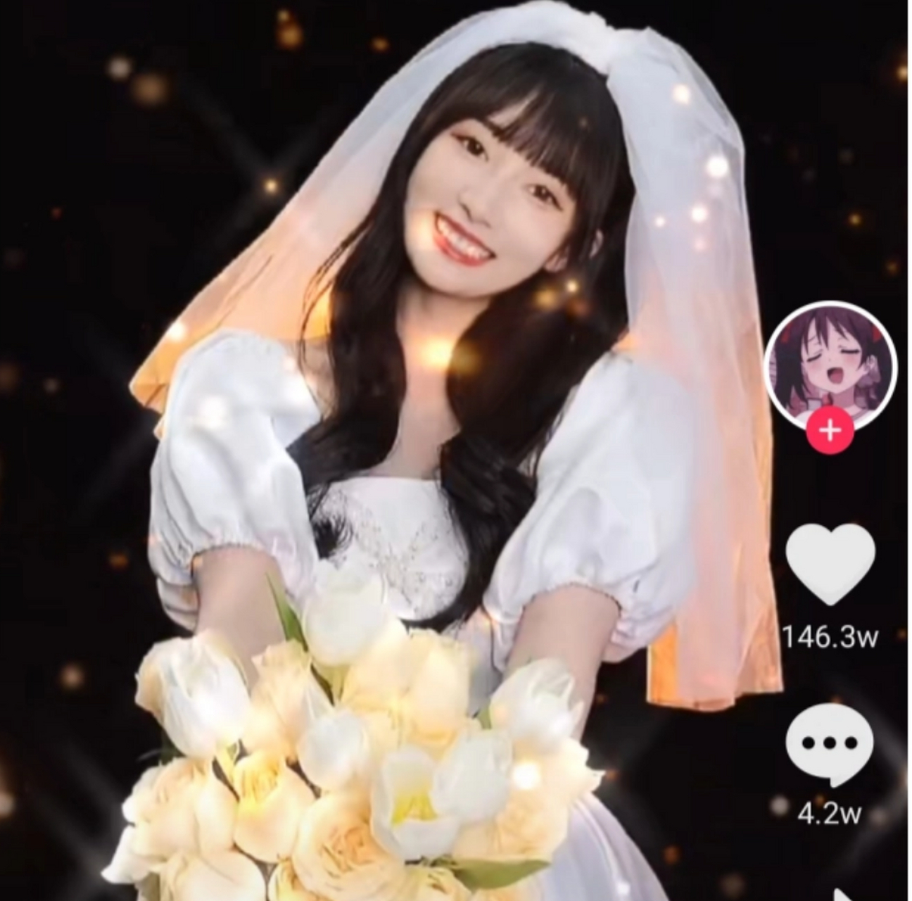 林晚晚露脸了!话说你觉得林晚晚好看吗?