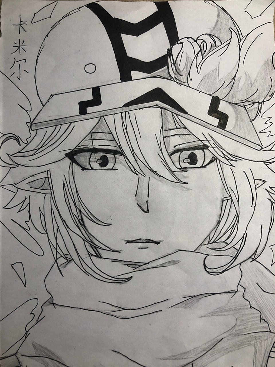 凹凸世界一卡米尔自画,挑战画完凹凸世界里面的所有人物(4)