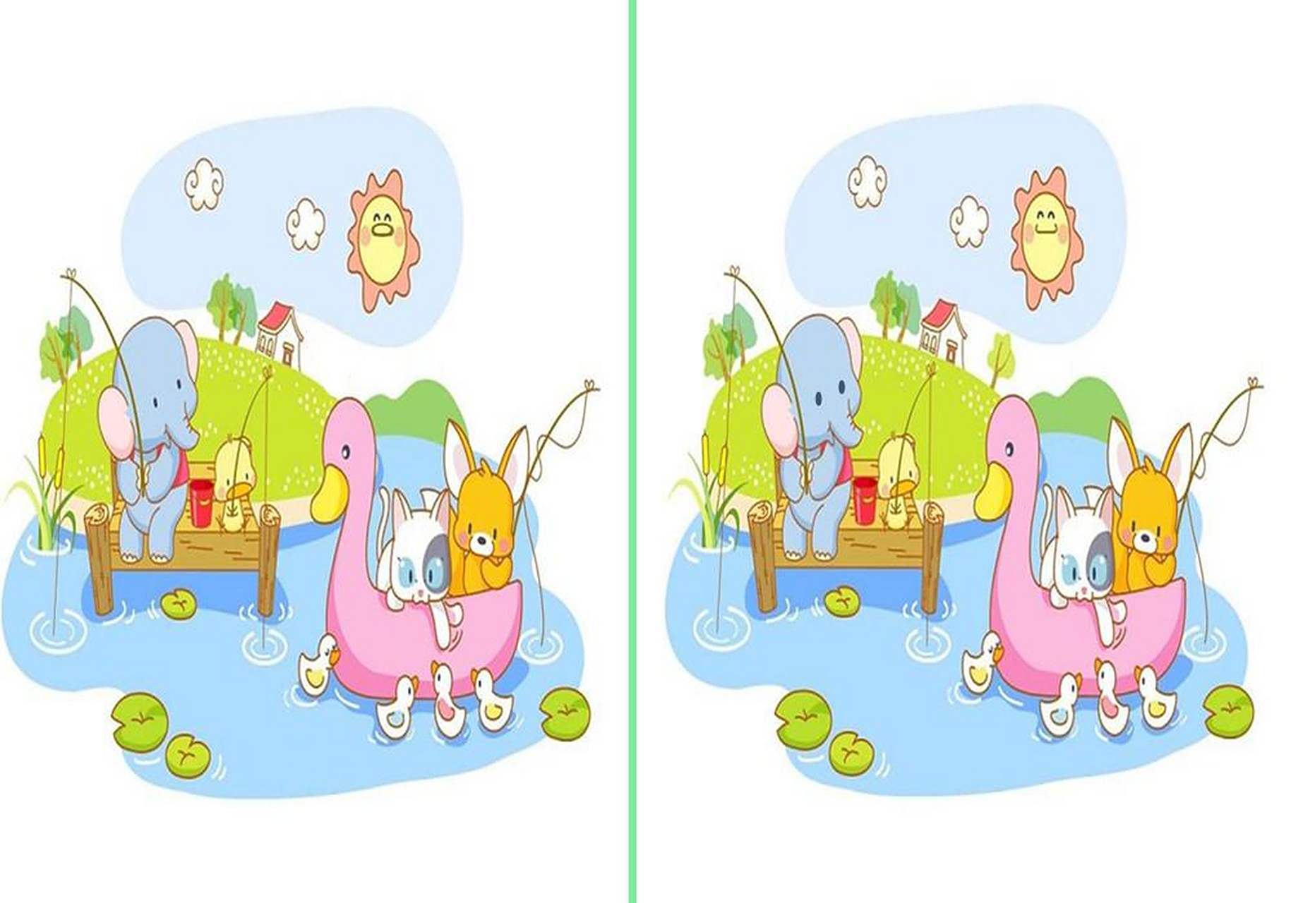 找不同(每一张都有三处哦!