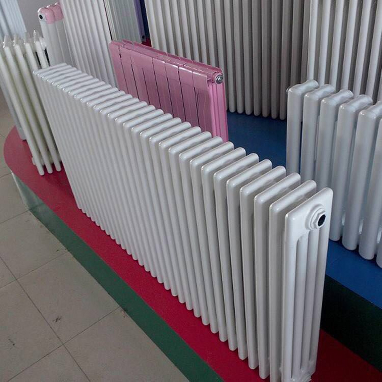 钢四柱暖气片 gz406散热器-钢管四柱型散热器